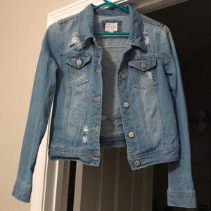 A denim jean jacket